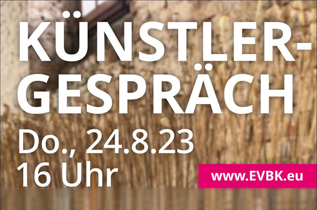 Einladung zum Künstlergespräch